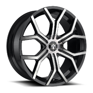 Dub Royalty S209 Gloss Black W/ Machined Face